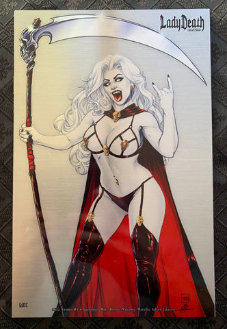 "Mike Krome Swornfest: Naughty Metallic Silver Edition" Artist Proof