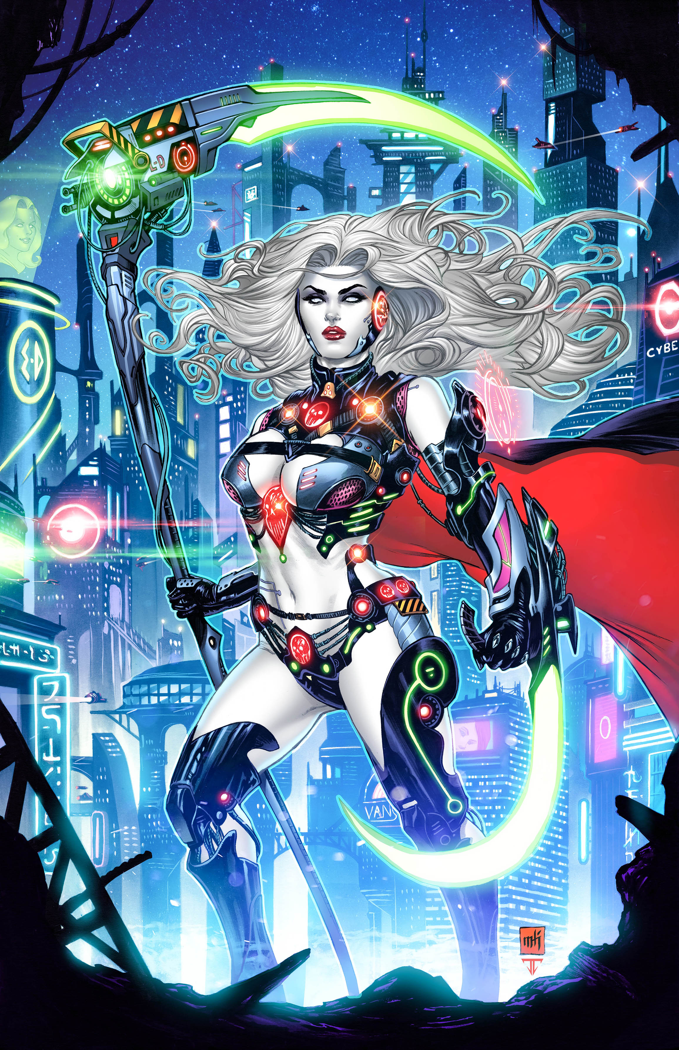 特撮 Lady Death  Globe LD18_MikeKrome_Nice_Gray_11x17