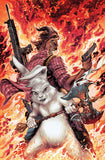 "Man Goat & The Bunnyman: Beware the Pigman" Cover Art